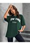 Women's USA New York Printed Oversize T-shirt - 2