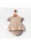 Baby Girl Scallop Collar Romper Jumpsuit - 2