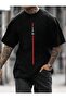 UNISEX VERTICAL Printed Oversize T-shirt - 2