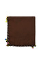 Cotton Handcrafted Amulet Embroidered Beaded Scarf High Quality Writing 100x100cm with Amulet - 2