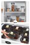 مجموعة من 4 حاويات تخزين مستطيلة بيجي مع ملصقات ملونة 2x (1500-1150 مل) أنثراسايت - 6