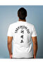 Taekwondo Taekwondo Taekwon-Do Fighter Back Front Printed Oversize T-Shirt 100% Cotton Unisex T-Shirt