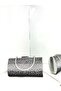 Silver Black Platinum Three Colors Sprinkled Stone Evening Dress Clutch Portfolio Hand Night Wedding Engagement Bag - 7