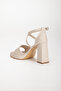 women's pointed platform high thick heeled banded shoes - 5