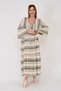 WOMEN'S AUTHENTIC RAW COTTON WOVEN LONG DRESS - 4