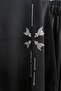 Large Size Angel Stone Detailed Combed Cotton Double Set - Black - 5
