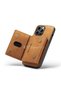 Apple iPhone 14 Pro Max Compatible Leather Phone Case with Detachable Wallet Brown - 6