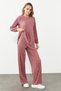 Crinkle Fabric Detailed Trousers