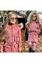 Girl's Plug-in Artificial Fur Hooded Coat Jacket and Skirt Winter Seasonal Holiday Combination Set - 6