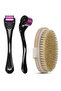 Titanium Tip 540 Needle Derma Roller 0.5 Mm Needle And Horsehair Cellulite Brush