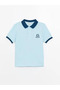 Polo Neck Embroidered Short Sleeve Boy's T-Shirt