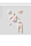 Stone Patterned Organic Cotton Fabric 5-Piece Hospital Discharge Set Newborn - 2