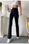 Women's Black High Waist Palazzo Pants Premium