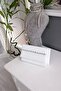 White Leather Shuttle Waterway Stoned Cornered Covered Box Evening Dress Women's Bag