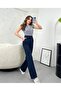 Women's Stretch Fabric Hook-and-Loop Waist Closure Palazzo Pants