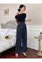 Women's Stretch Fabric Hook-and-Loop Waist Closure Palazzo Pants - 5