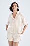 Relax Fit Regular Waist Linen Shorts W5324az22sm - 4