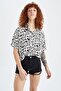 Coool Relax Fit Patterned Viscose Shirt X7279az22hs - 5