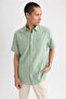 Regular Fit Polo Collar Short Sleeve 100% Cotton Shirt M9432az23sp - 3