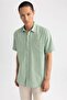 Regular Fit Polo Collar Short Sleeve 100% Cotton Shirt M9432az23sp