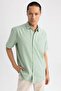 Regular Fit Polo Collar Short Sleeve 100% Cotton Shirt M9432az23sp - 4