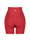 Kırmızı Fırçalı Soft Kumaş İç Bel Cep Detaylı Örme Spor Şort/Kısa Tayt THMSS24TY00020 - 7