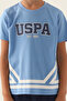 Us Polo Assn. Boy, Uspa Patterned, Licensed T-Shirt-Shorts Set - 4