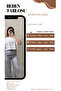 WOMEN'S Shiny Linen Palazzo Trousers with Elastic Waist - 2