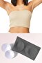 Cotton Seamless Bustier Crop Cotton Blouse with Support Pads Crop Corded Fabric Straples