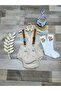 Red Skin Concept Baby Boy 1 Year Birthday Salopet Bow Tie Coco Set - 8