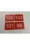 Decorative Apartment Door Number Plexi - Number 98 - 2
