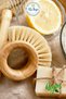 100% Natural Wooden Vegan Cactus Hair (Tampico Grass) Ring Cleaning Brush - 3