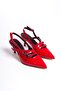 Belt Detailed Pointed Toe Heeled Shoes Mia - 2