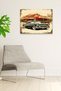 Old Car Vintage Nostalgic Painting Model, Home Decoration, Living Room, Teenager Room Stylish Wooden Decorative Ornament