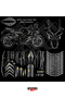 مجموعة ملصقات كاملة مخصصة من Bajaj Pulsar Rs 200 - 4