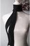 Biana chiffon long size tie black - 3