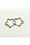 Non-tarnish Surgical Steel Star Earrings - Double Color