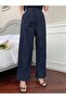Women's Stretch Fabric Hook-and-Loop Waist Closure Palazzo Pants - 4