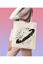 Organic Printed Raw Cloth Shoulder Bag 35x40