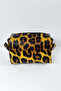 Bage Patterned Leather Makeup Buckle Accessory Bag - 2