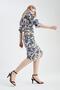 A-Line Patterned Normal Waist Midi Poplin 100% Cotton Skirt Y0178az22sm - 3