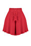Red Relaxed Fit Regular Waist Wrap/Textured Knitted Shorts TWOSS22SR0212 - 7