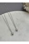 Bold 2-Piece Silver Star Cap Necklace - 3