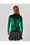 Replenishment Half-Necked Women's Velvet Blouse - 5