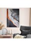 Abstract Patterned Metal Frame Table