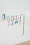 Women's Vip Series Special Design Baguette Zircon Stone 6-Piece Earring Set - 2