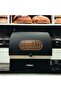 Metal Sliding Bread Bowl, Black Cream Bread Box 30X17 - 2