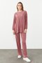 Crinkle Fabric Detailed Trousers - 2