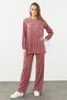 Crinkle Fabric Detailed Trousers - 6