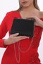 Black Color Breast Patterned Eye-Catching Evening Dress Portfolio Clutch Women's Bag New Season - 6